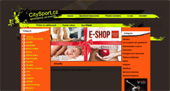 Desktop Screenshot of citysport.cz